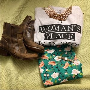 Feminist Sweatshirt A Woman’s Place is in the...